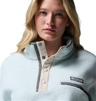 Women's Helvetia II Cropped Half Snap Fleece - Tea Light / Dark Stone