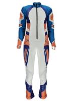Women's Nine Ninety Race Suit - White/Coral/French Blue - Spyder Womens Nine Ninety Race Suit - WinterWomen.com