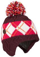 Women's BC Bandit Earflap (Elderberry/Bright Rose/Sea Salt)