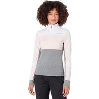 Women's Esra 1/4 Zip Top - White / Peach Blossom / Light Grey (606)
