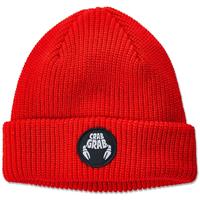 Circle Patch Beanie - Red