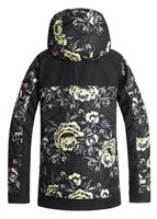 Women's Torah Bright Snowflake Jacket - True Black / Torah'S Roses - Roxy Womens Torah Bright Snowflake Jacket - WinterWomen.com                                                                                           