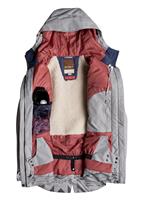 Women's Tribe Jacket - Warm Heather Grey / Matador Jacq - Roxy Womens Tribe Jacket - WinerWomen.com                                                                                                             