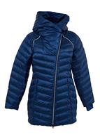 Spyder Timeless Long Down Jacket - Women's - Abyss - Spyder Womens Timeless Long Jacket - WinterWomen.com