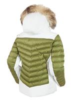 Women's Layla Jacket With Real Fur - Avocado - Sunice Womens Layla Jacket With Real Fur - WinterWomen.com                                                                                            