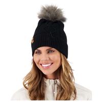 Women's Madison Ff Pom Beanie - Black (16009) - Women's Madison Ff Pom Beanie - Winterwomen.com                                                                                                       