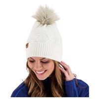 Women's Madison Ff Pom Beanie - White (16010) - Women's Madison Ff Pom Beanie - Winterwomen.com                                                                                                       