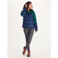 Women's Guides Down Hoody - Arctic Navy / Botanical Garden