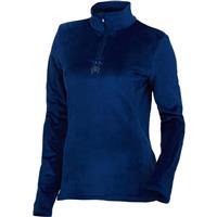 Women's Shimmer Bug Zip T-Neck - Abyss