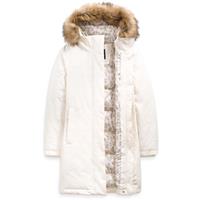 Women's Arctic Parka - Gardenia White / Silver Grey Leopard Print