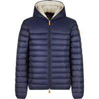 Women's Save The Duck Nathan Hooded Sherpa Lined Jacket - Navy Blue - Men's Save The Duck Nathan Hooded Sherpa Lined Jacket                                                                                                 
