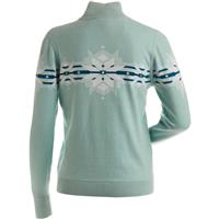 Women's Heavenly Sweater - Seafoam / White / Teal