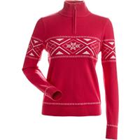 Women's Sapporo Sweater - Hot Pink / White