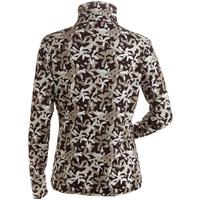 Women's Summit T-Neck Base Layer Top - Black Summit Print