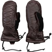 Women's Leather Down Mitten - Espresso (22044)