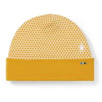 Merino 250 Pattern Cuffed Beanie - Honey Gold Dot