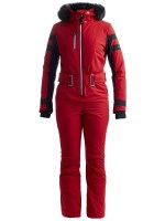 Women's Deer Valley Stretch One Piece Suit - Red / Black