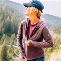 Women's Reactiv Grid Fleece FZ - Winter Berry