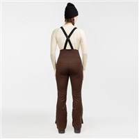 Women's Softshell Suspender Pants - Coffee Bean