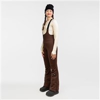 Women's Softshell Suspender Pants - Coffee Bean