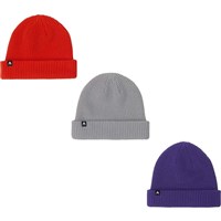 Recycled DND Beanie - 3 Pack - Prism Violet / Fiesta Red / Gray Cloud