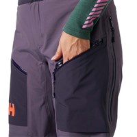Women's Sogn Shell Bib Pants - Smoked Purple