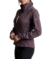 Women's Reactiv Grid Fleece FZ - Winter Berry