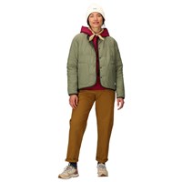 Women's Ares Collarless Jacket - Olive Grove