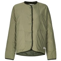 Women's Ares Collarless Jacket - Olive Grove