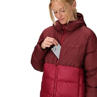 Women's Guides Down Hoody - Acai Berry / Red Mulberry