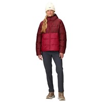 Women's Guides Down Hoody - Acai Berry / Red Mulberry
