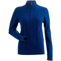 Women's Alpenglow 1/4 Zip Sweater - Electric Blue