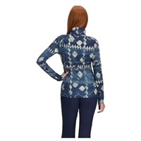 Women's Oly Baselayer Zip Top - Indigo Mountains