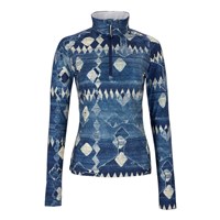 Women's Oly Baselayer Zip Top - Indigo Mountains