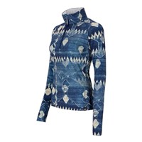 Women's Oly Baselayer Zip Top - Indigo Mountains