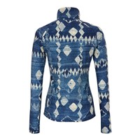 Women's Oly Baselayer Zip Top - Indigo Mountains