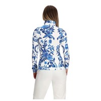 Women's Oly Baselayer Zip Top - Midnight Flowers