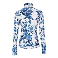 Women's Oly Baselayer Zip Top - Midnight Flowers