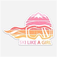 3 Retro Sunset Sticker