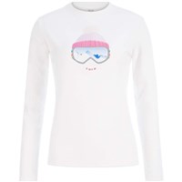 Women's Goggle LS Sweater - White