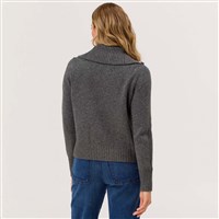 Women's Demi 1/4 Zip Sweater - Charcoal