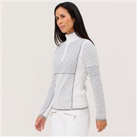 Women's Pow Zip Neck - Snow
