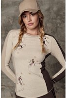 Women's Jessica Crew - Heather Ivory