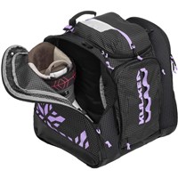 Powder Trekker Ski Boot Backpack - Black / White / Lavender