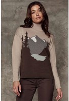 Women's Simran Mockneck Sweater - Stone