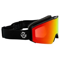 Hard Coin Goggle - Black / White Frame w/ Red + Yellow Lenses (81901012)