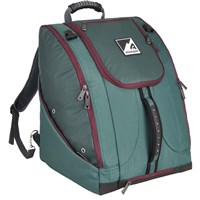 Deluxe Everything Ski Boot Backpack – Multi-Compartment Gear Bag - Green / Cranberry