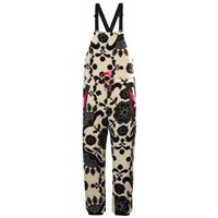 Women's Moonlit Pile Bib - Black Folk Art Aop