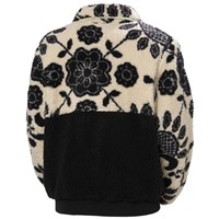 Women's Moonlit Pile Jacket - Black Folk Art Aop