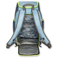 Alpine Ski Boot Backpack – Water-Resistant Gear Bag - Powderblue / Lime